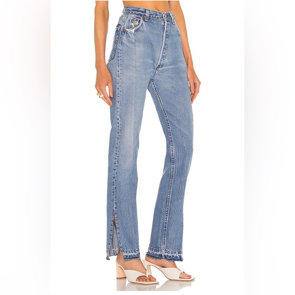 EB Denim Vintage Unraveled Jeans - Vintage Blue